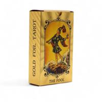 Blue & Gold Foil Tarot Card Set - All Seeing Eye - with booklet