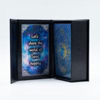 Blue Foil Tarot Card Set - Moon Face - with booklet