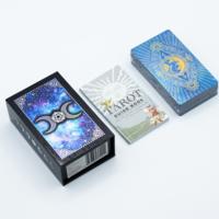 Blue Foil Lunar Tarot Deck with booklet