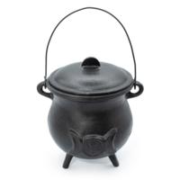 Extra Huge Cast Iron Cauldron with Triple Moon 23x18cm (at least 4kg)
