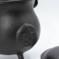 Extra Huge Cast Iron Cauldron with Pentagon 23x18cm (at least 4kg)