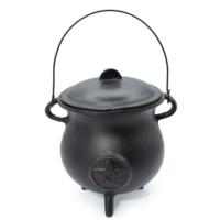 Extra Huge Cast Iron Cauldron with Pentagon 23x18cm (at least 4kg)