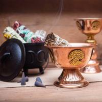 Copper Ritual Goblet with Tree of Life 10x15cm