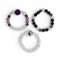 Full Moon gemstone ring set