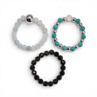 Nymph Spirit Gemstone Ring Set - Endless Ocean