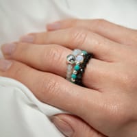 Nymph Spirit Gemstone Ring Set - Endless Ocean