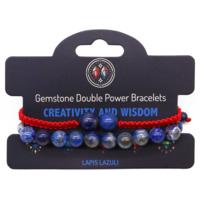 Gemstone Double Power Bracelets- Lapis Lazuli