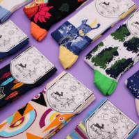 Hop Hare Bamboo Socks S/M - Midnight Cat