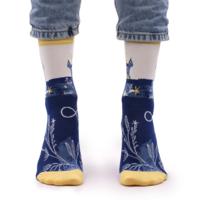 Hop Hare Bamboo Socks S/M - Midnight Cat