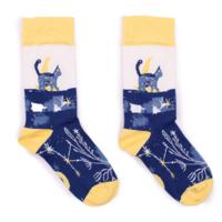 Midnight Cat bamboo socks