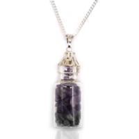 Bottled Gemstones Necklace - Amethyst