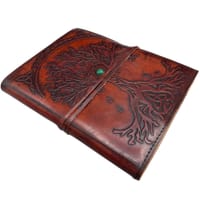 Large Tree of Life Leather Journal – 20x16x2cm