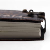 Leather Printed Notebook – Never Give Up On Your Dreams - 17.8×12.7 cm