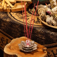 Tri-Flower Lotus Flower Incense Holder