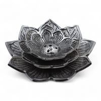 Aluminium lotus incense holder