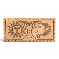 Sun - Moon Carved Crystal and Stone Box
