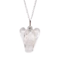 Guardian angel pendant - rock quartz