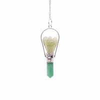 Green aventurine angel pendulum