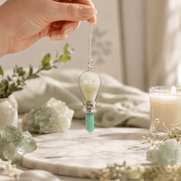 Angel Pendulum with Ring- Green Adventurine