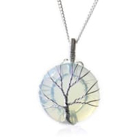 Opalite tree of life necklace