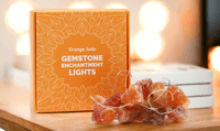 Orange jade string lights - USB